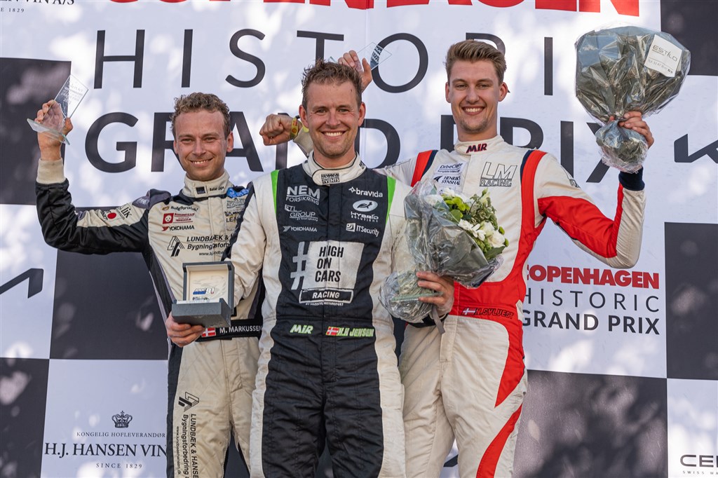 Podiet i København - Kasper H. Jensen vinder foran Michael Markussen og Nicolai Sylvest.
(Foto: TCR Denmark/Kim Gripping/Boxengasse.dk)